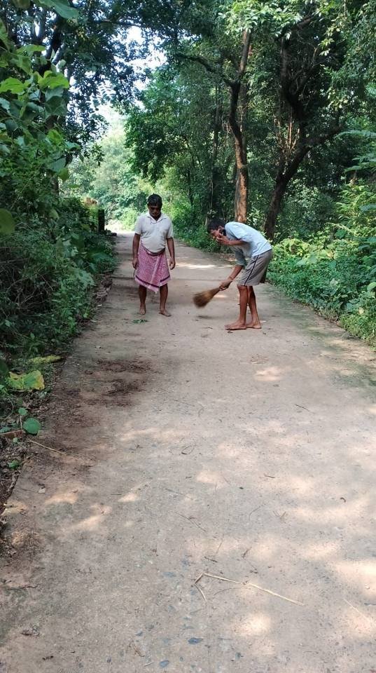 Getting the village path ready